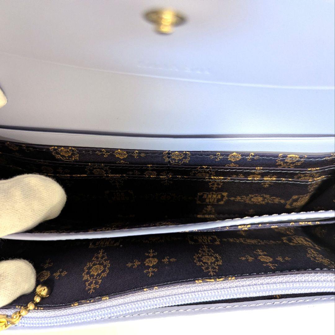 希少カラー♡ANNA SUI パピヨン　シンデレラカラー　二つ折り長財布　がま口