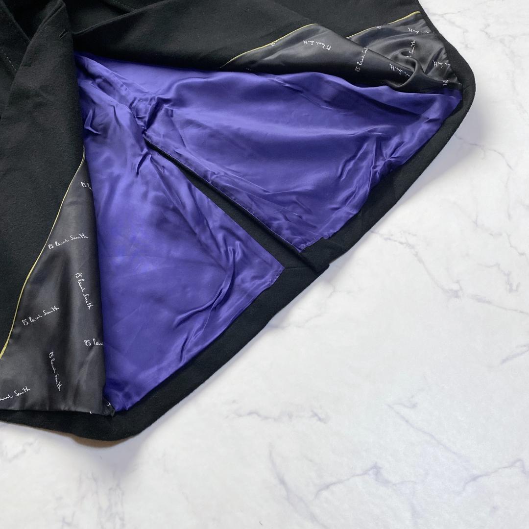 PSポールスミス ノーカラーコート 近年モデル カシミヤ混 36 ベルト