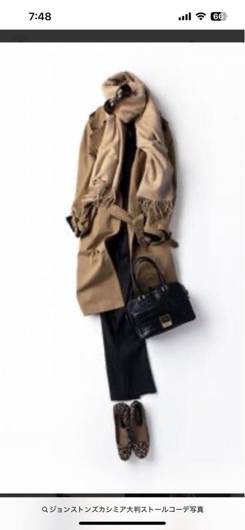 美品人気Johnstons of Elgin 100%カシミヤ ストール大判