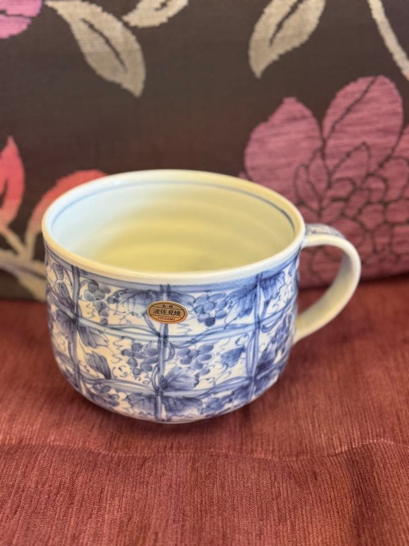 波佐見焼 中村平三作 特大マグカップ（直径約14cm）