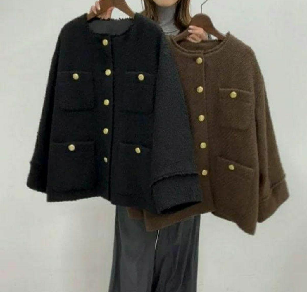 Loungedress ラウンジドレス ツイードジャケット コート ブラック