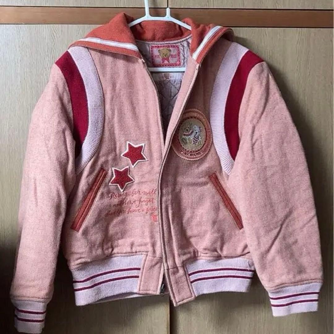 ピンクハウス スタジャン　フード　年代物　ヴィンテージ　レトロ　ジャケット
