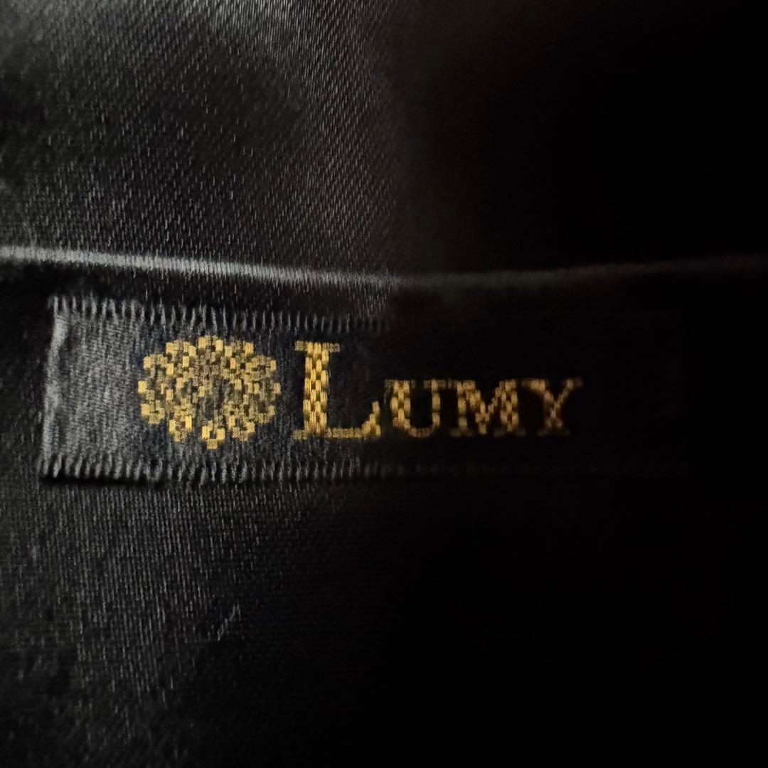 【美品】皇室御用達 Lumyはしもと ビーズバッグ パーティー 刺繍 天然石