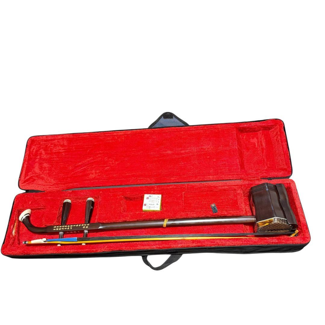 【美品】中国蘇州製 古月二胡 ケース付き