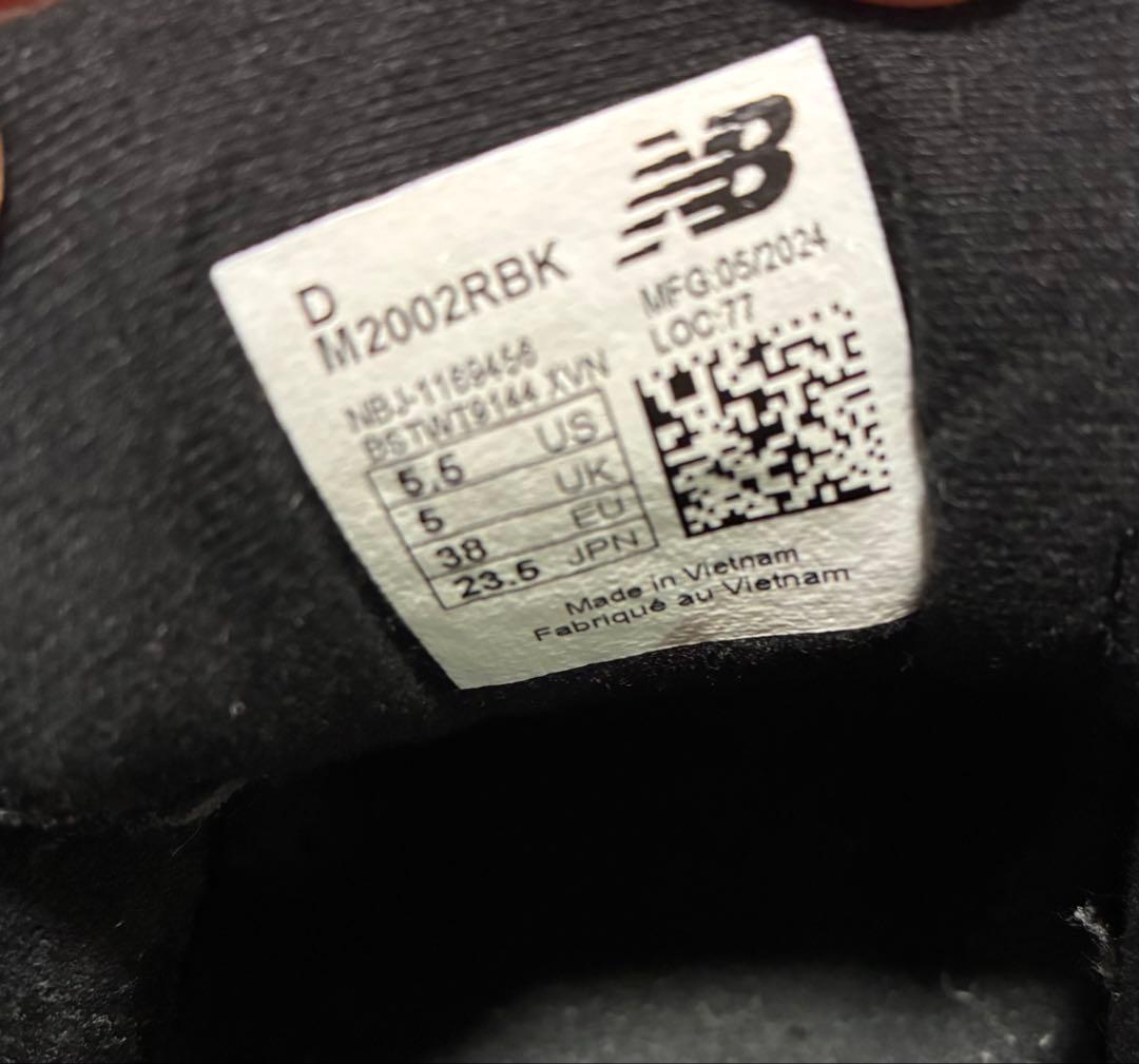 new balance 2002r M2002RBK ブラック23.5cm
