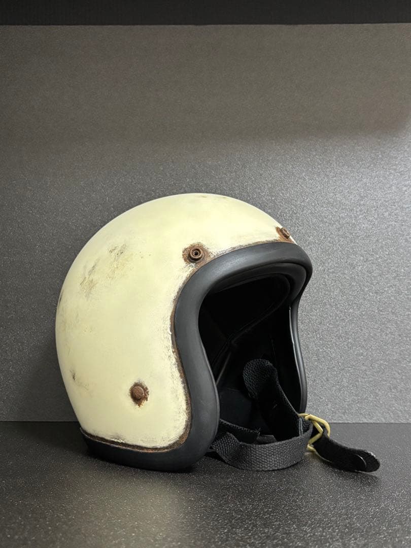 J*様 新品 500TXタイプ 小帽体 深めジェットヘル Mサイズ アイボリー