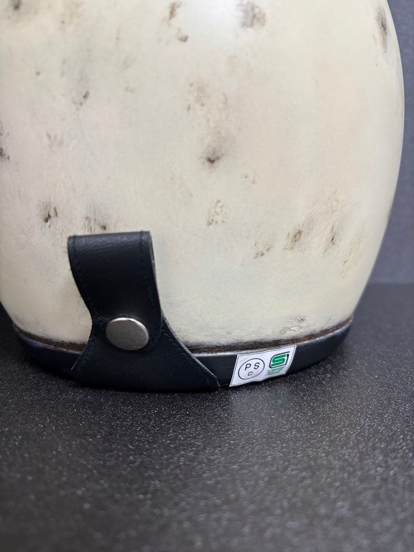 J*様 新品 500TXタイプ 小帽体 深めジェットヘル Mサイズ アイボリー