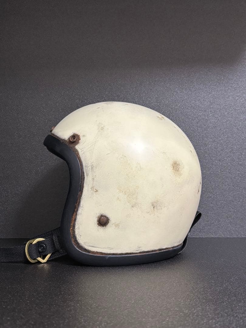 J*様 新品 500TXタイプ 小帽体 深めジェットヘル Mサイズ アイボリー