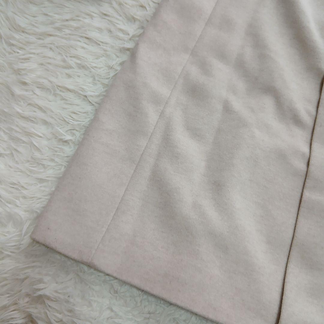 【23区】未使用級　ウールアンゴラビーバースタンドカラーコート大きいサイズ　46