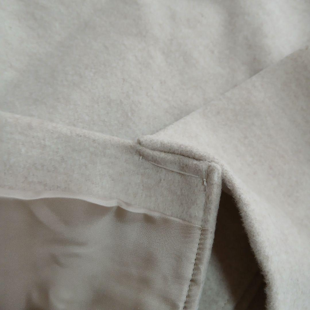 【23区】未使用級　ウールアンゴラビーバースタンドカラーコート大きいサイズ　46