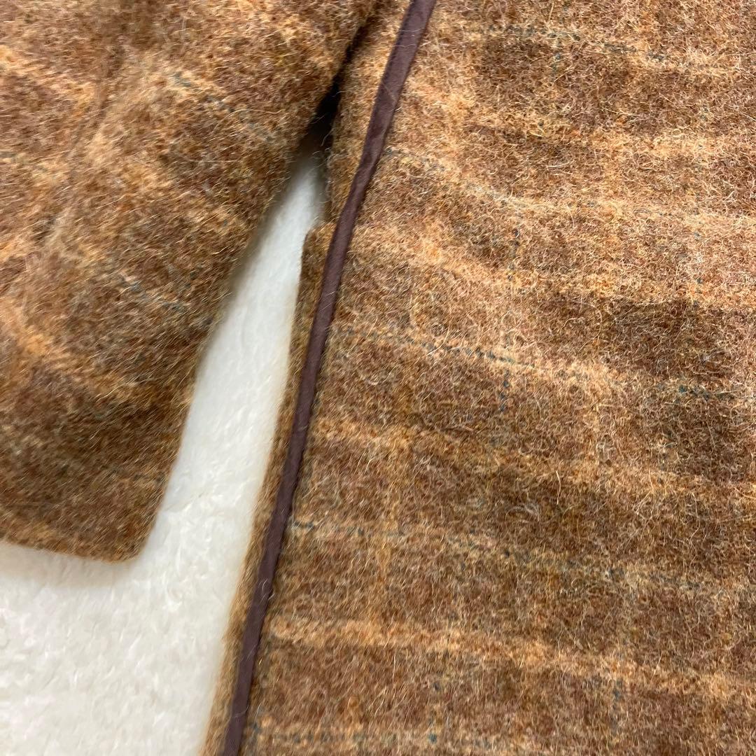 美品✨ドリスヴァンノッテン ウール チェック ピーコート 裏地キルティング中綿