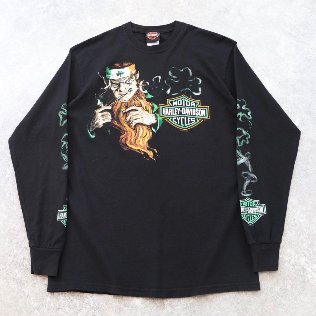 10s ハーレーダビッドソン TREASURE ヒョンソク着用 長袖 ロンT