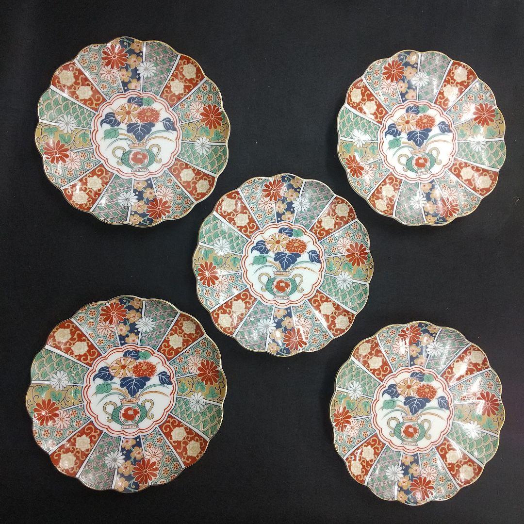 陶扇窯　絵皿 5枚セット