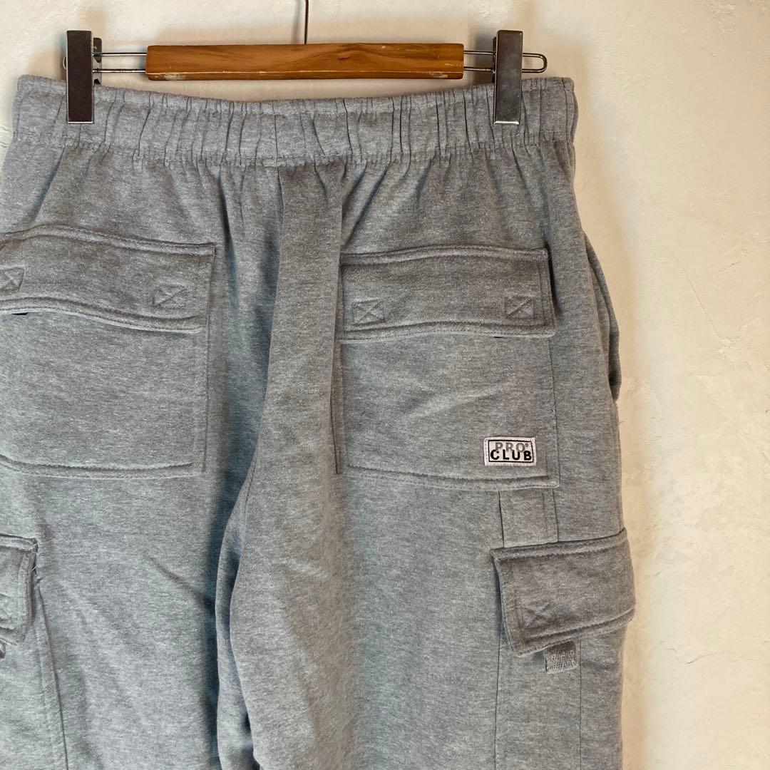 Proclub プロクラブ　スウェットカーゴパンツ　グレー　XL バギーパンツ