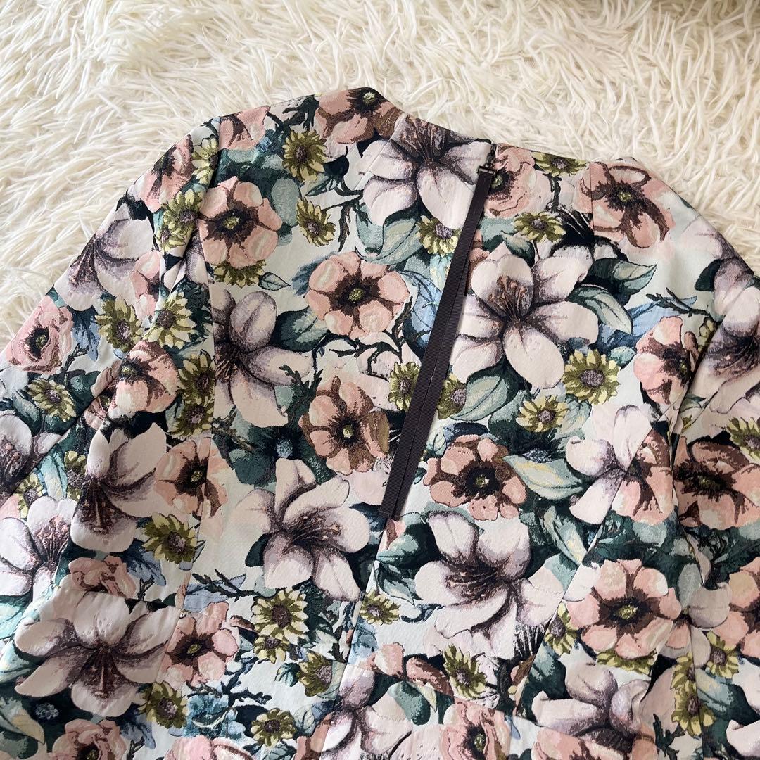 NEMIKA ネミカ　レリアン　ジャガード　花柄　ワンピース