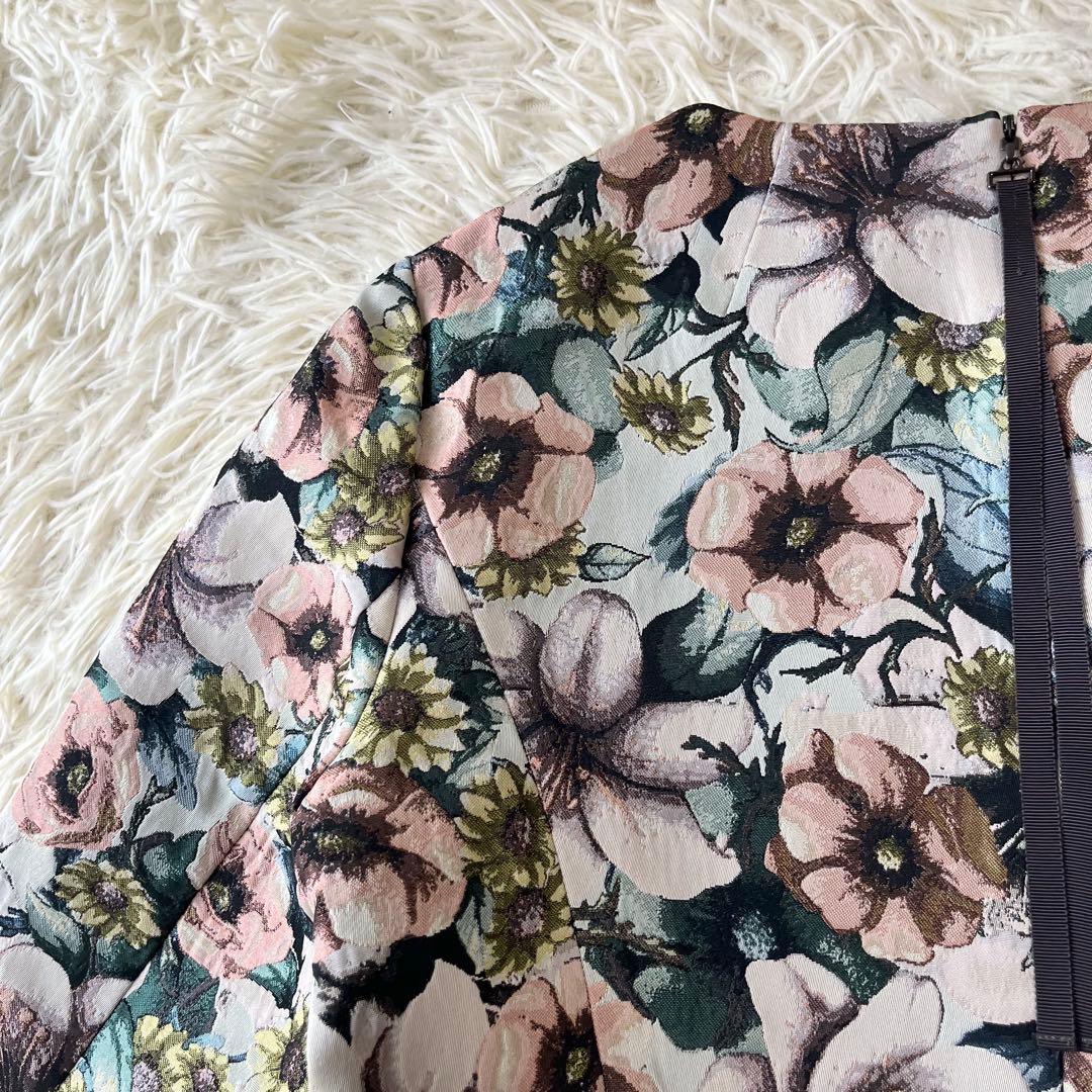 NEMIKA ネミカ　レリアン　ジャガード　花柄　ワンピース