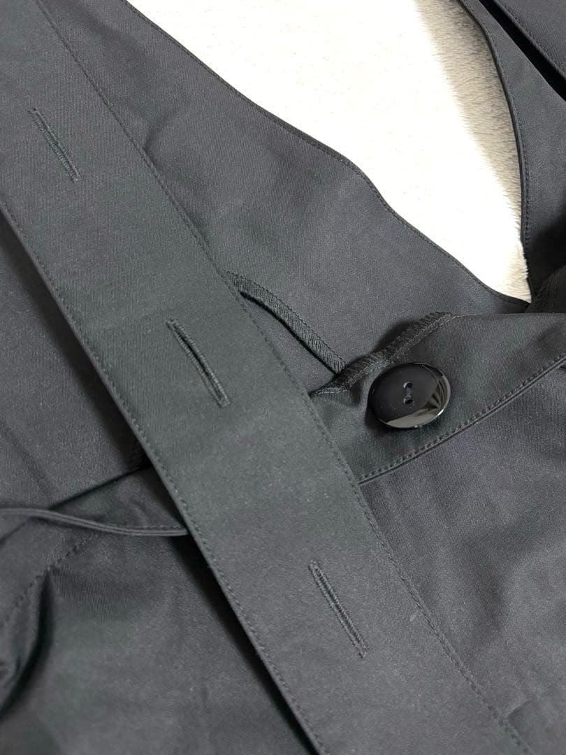 アンミヌ UNMINOU スカラップオールインワン　黒　ブラック