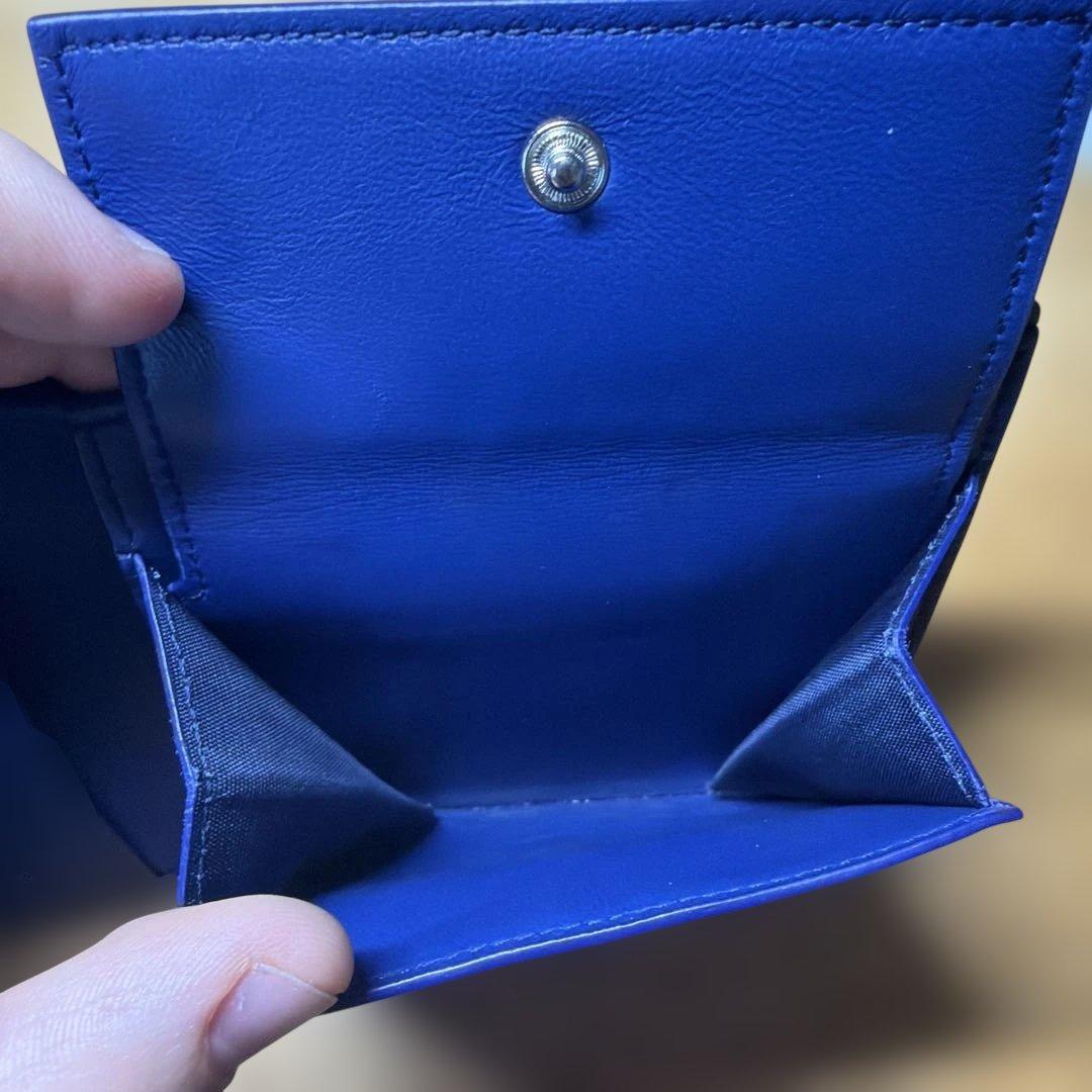 ⭐️ 新型 極美品 ブルガリ ブルガリマン 二つ折り財布 ダーク グレー 鑑定済