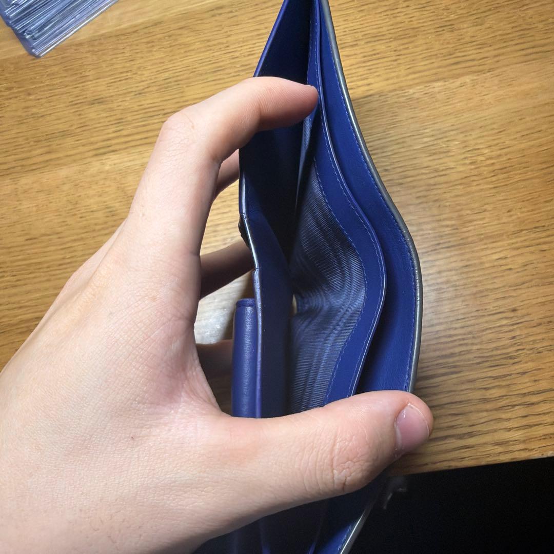 ⭐️ 新型 極美品 ブルガリ ブルガリマン 二つ折り財布 ダーク グレー 鑑定済