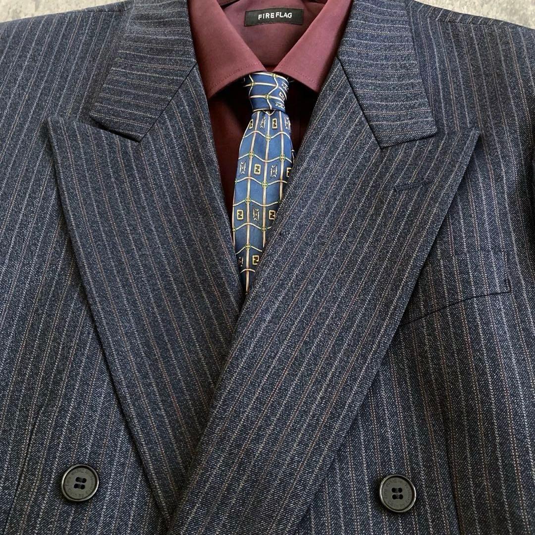 【極美品】極上カシミヤ Zegna ダブルブレストスーツ× FENDIネクタイ