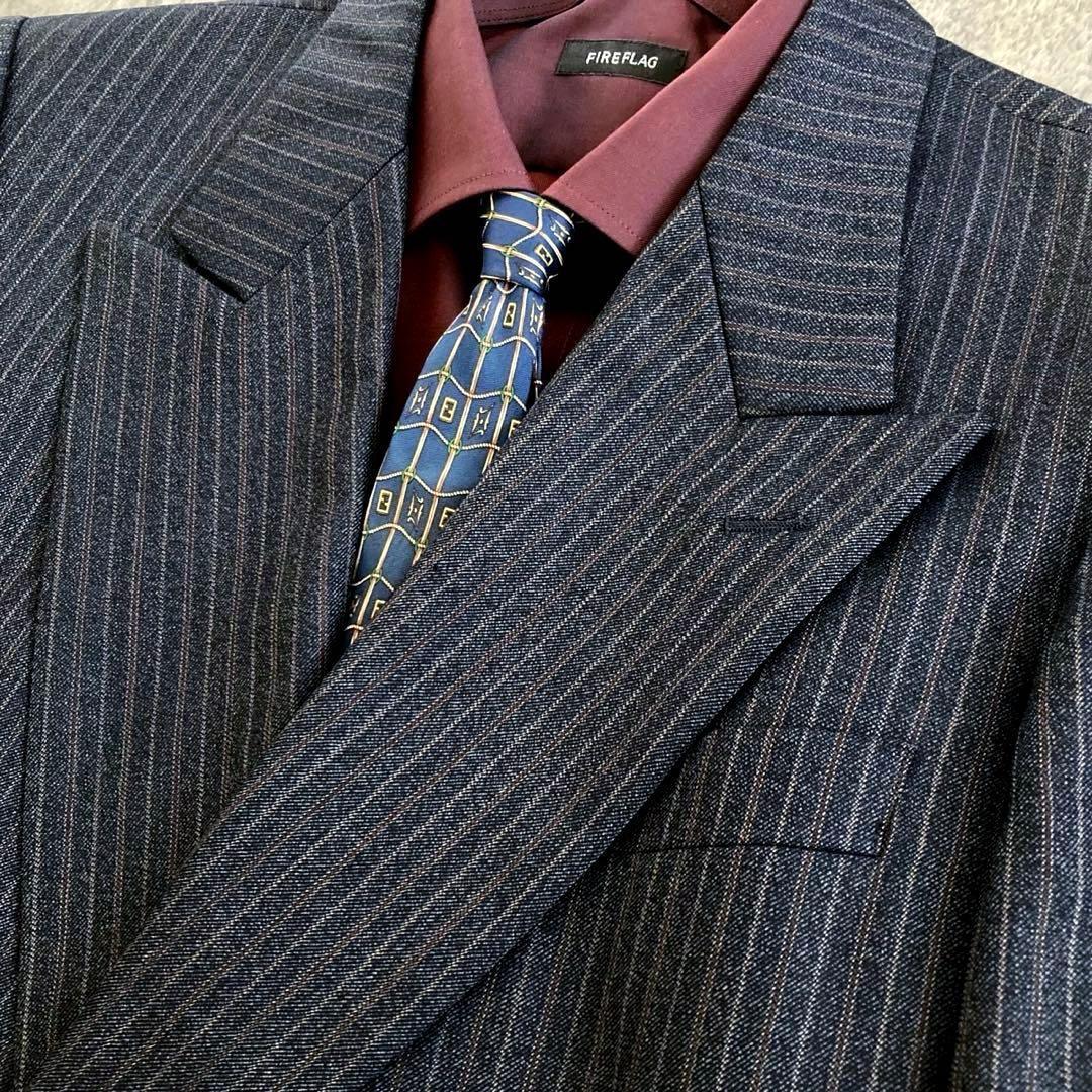 【極美品】極上カシミヤ Zegna ダブルブレストスーツ× FENDIネクタイ