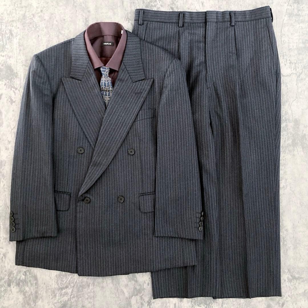 【極美品】極上カシミヤ Zegna ダブルブレストスーツ× FENDIネクタイ