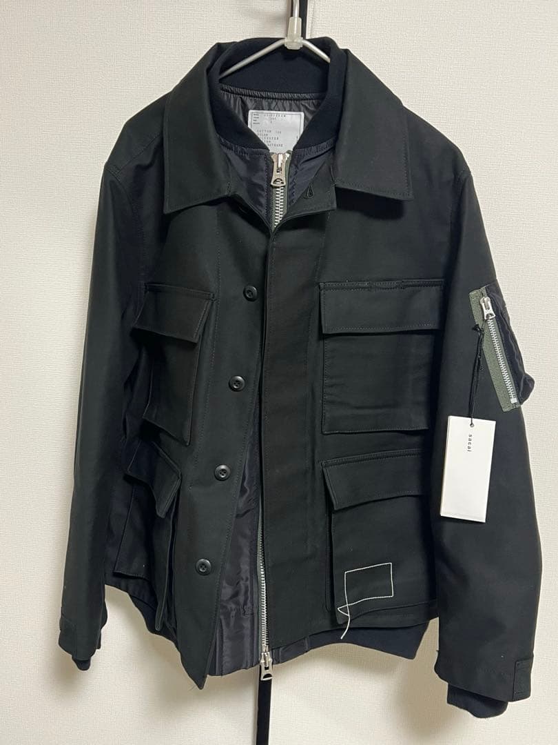 WTAPS×sacai Cotton Back Satin Jacket 02