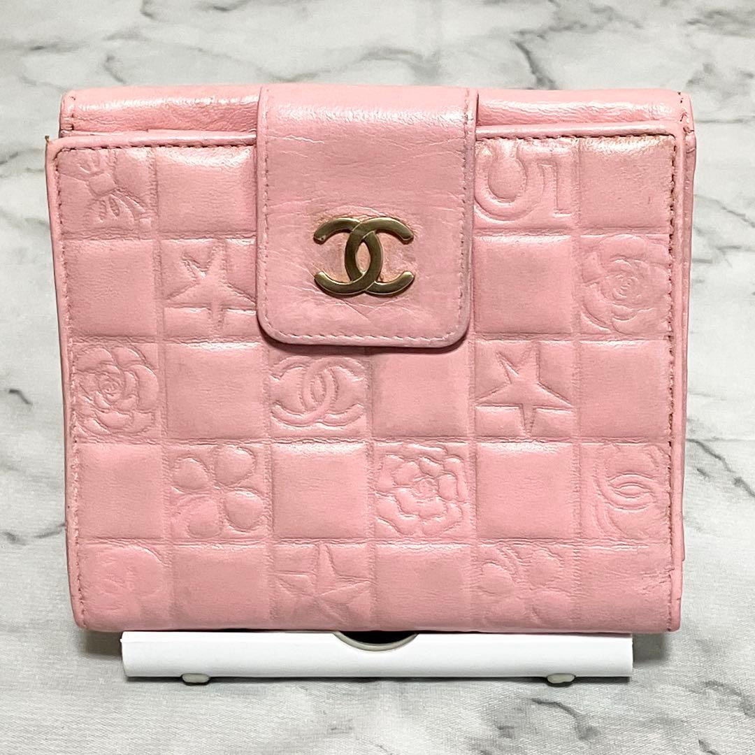 月*様 【良品】CHANEL（シャネル）アイコンシリーズ 二つ折り財布