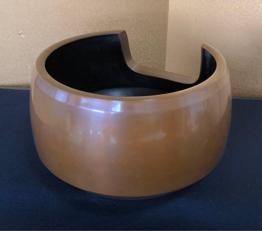 割引‼️《R》茶道具 唐銅風炉 風炉師 助信 共箱　251016い3