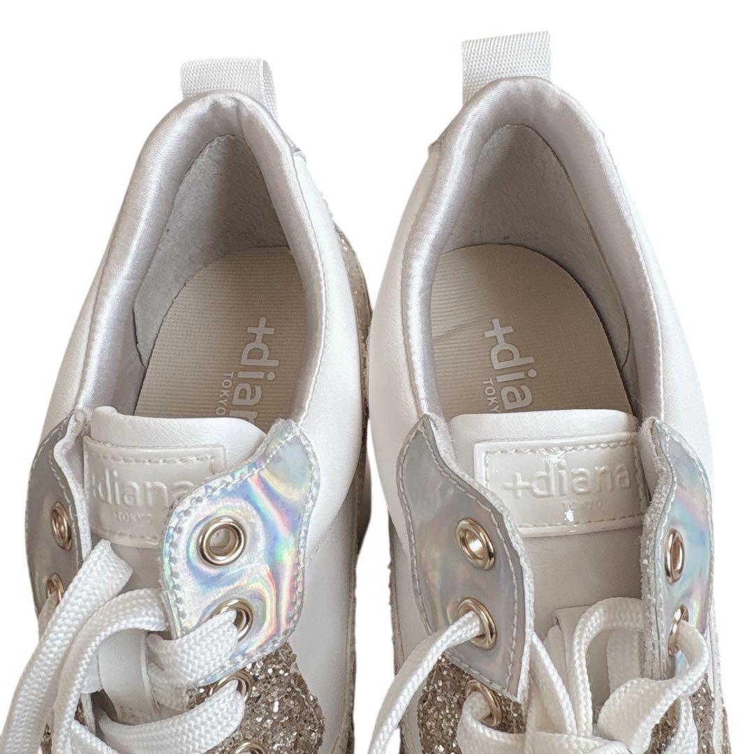 ほぼ新品✨ +diana bridal edition 23㌢ グリッター 美脚