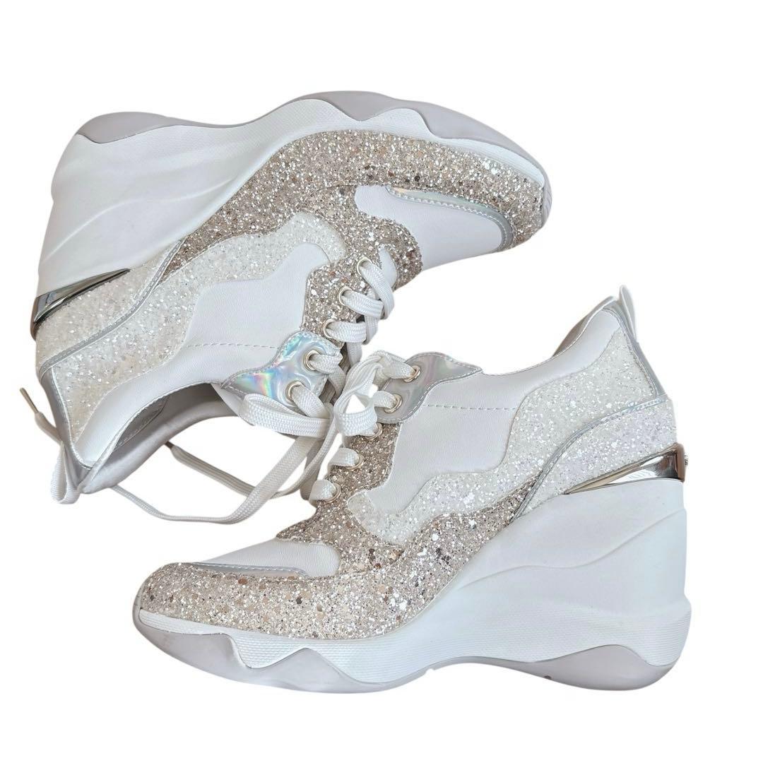 ほぼ新品✨ +diana bridal edition 23㌢ グリッター 美脚