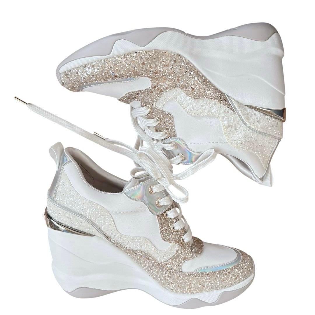 ほぼ新品✨ +diana bridal edition 23㌢ グリッター 美脚