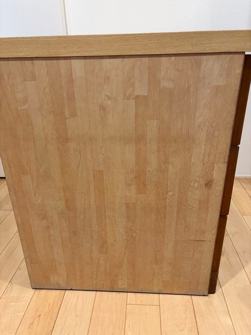 ラタン　３段チェスト