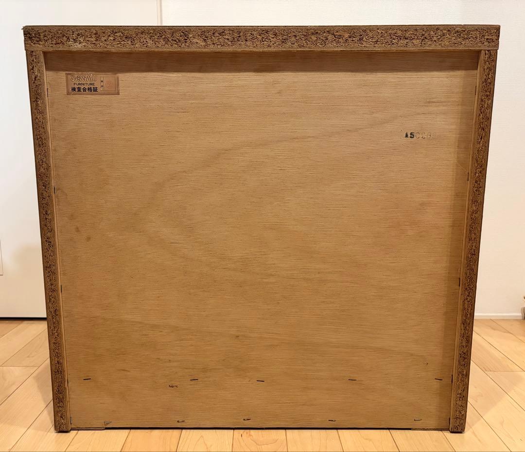 ラタン　３段チェスト