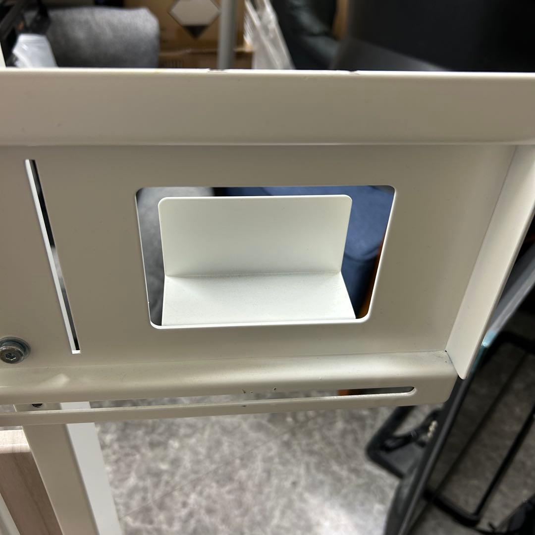 木目調壁寄りテレビスタンド ホワイト 65Vまで対応 ハヤト工産 テレビ台