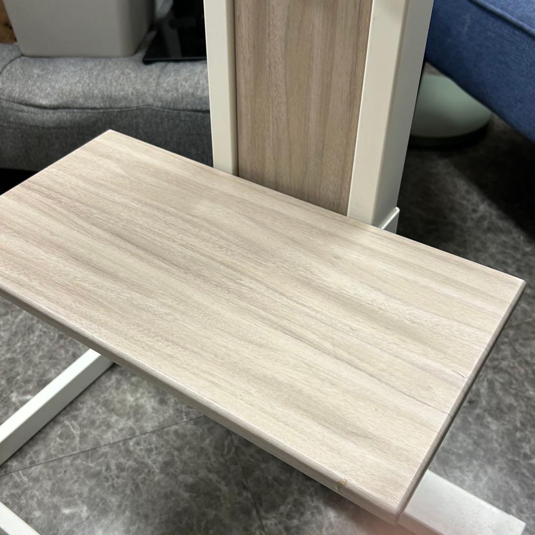 木目調壁寄りテレビスタンド ホワイト 65Vまで対応 ハヤト工産 テレビ台