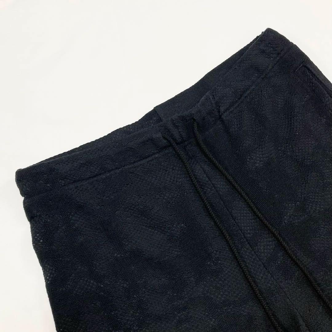 Y's LACE JACQUARD SLIM PANTS 黒2