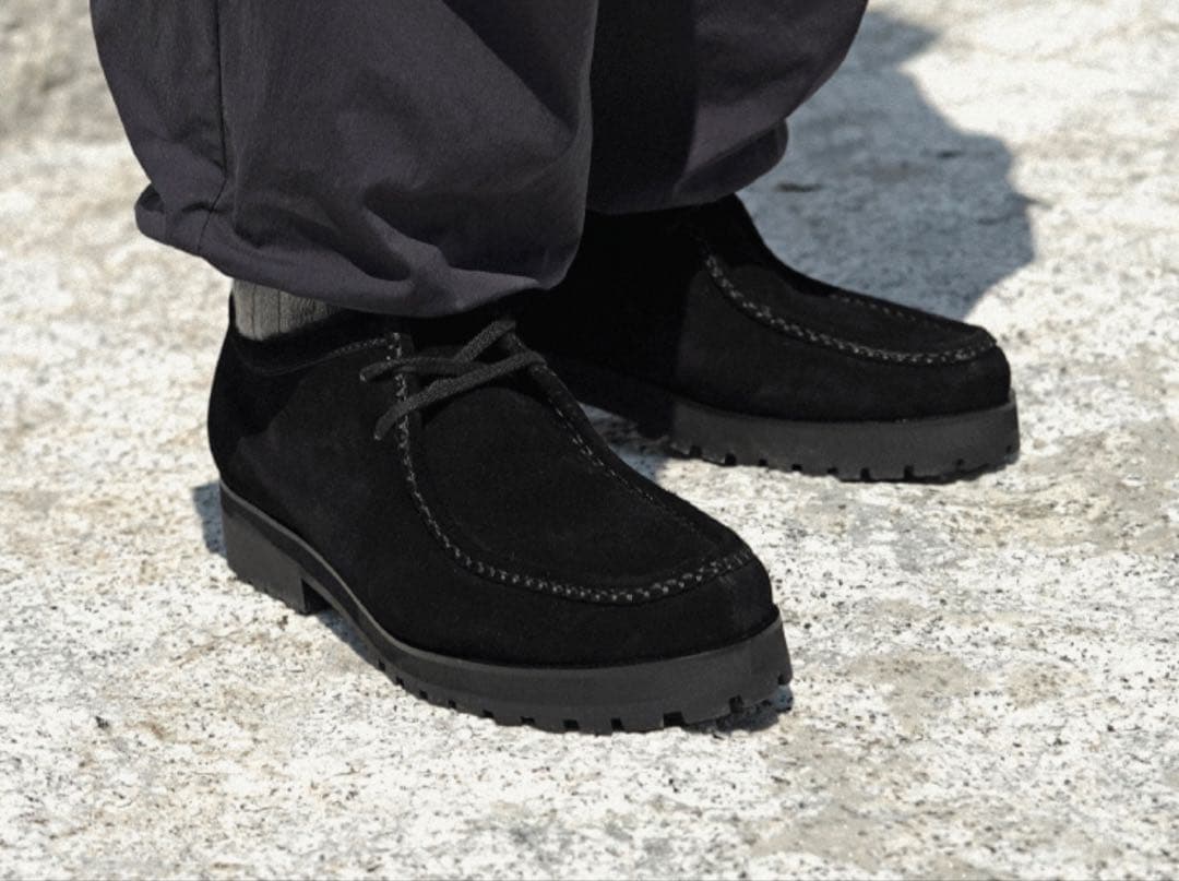 shiunBLACK SUEDE MOCCASIN Mサイズ26.5〜27.5