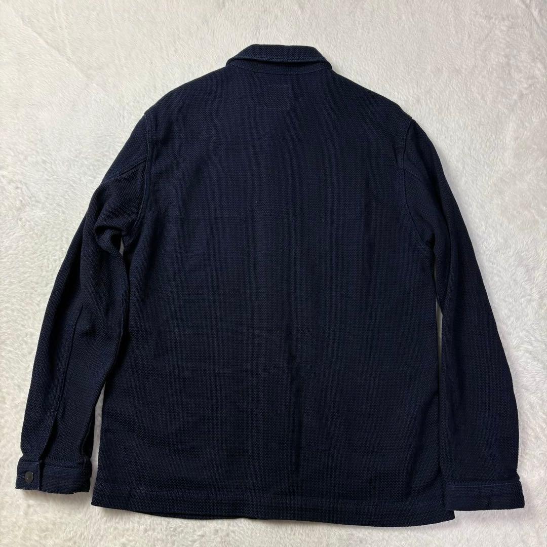 size40 刺し子 桃太郎ジーンズ カバーオール デニム 日本製 インディゴ