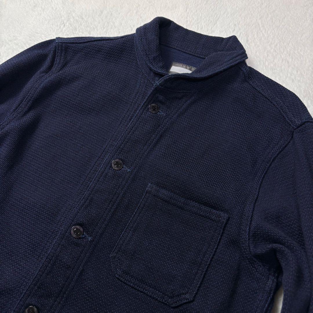 size40 刺し子 桃太郎ジーンズ カバーオール デニム 日本製 インディゴ