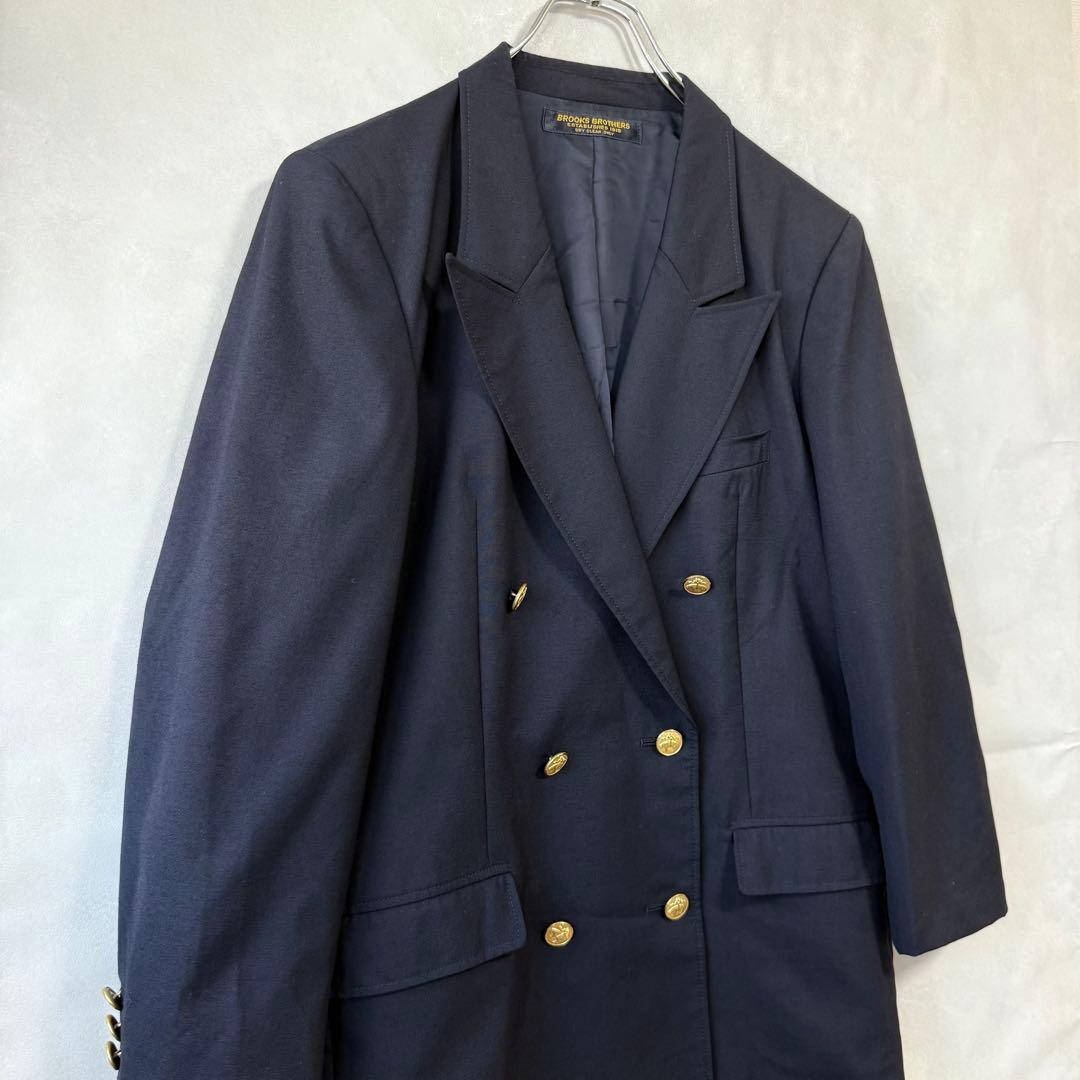 ブルックスブラザーズ 紺ブレザー 金ボタン ダブル テーラードジャケット 日本製