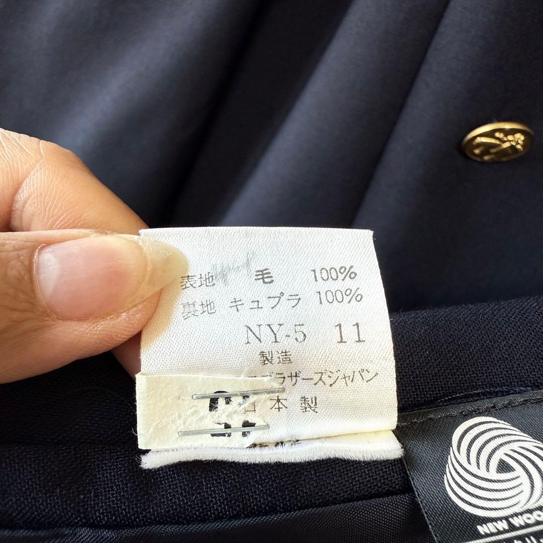 ブルックスブラザーズ 紺ブレザー 金ボタン ダブル テーラードジャケット 日本製
