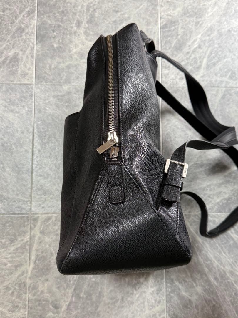 VALEXTRA ヴァレクストラ Vライン レザー リュック バックパック