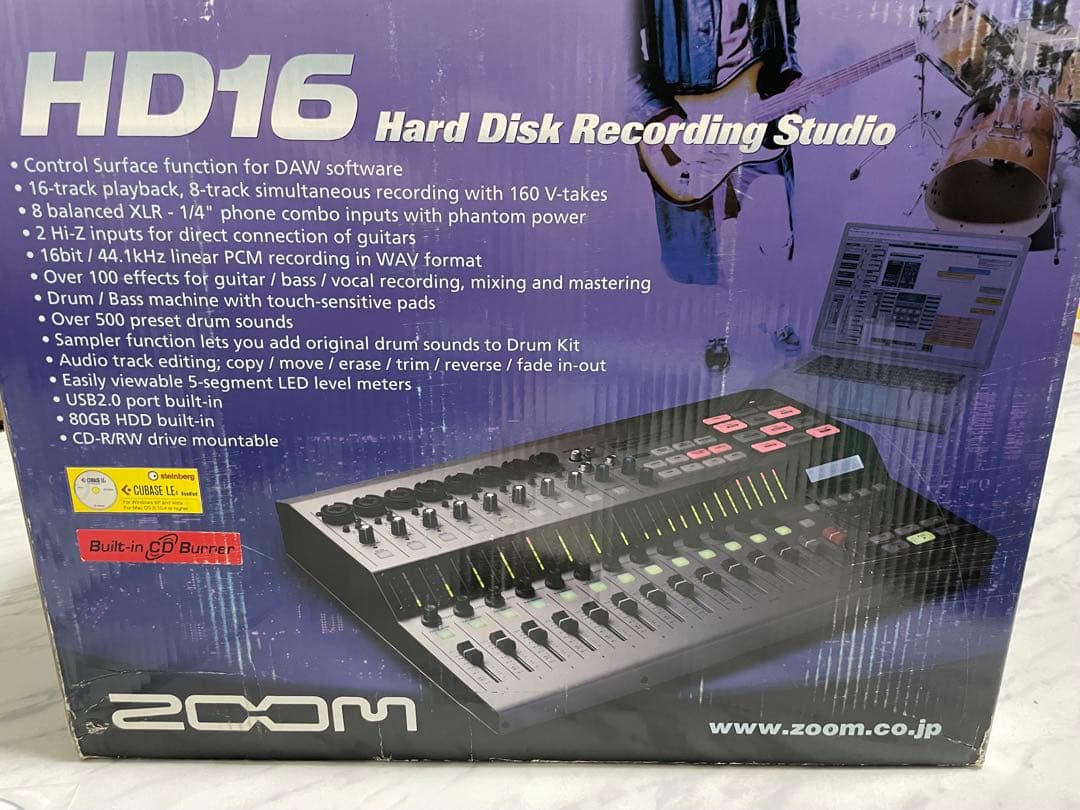 ZOOM HD16 マルチトラックレコーダー(別売りフットスイッチ付き)