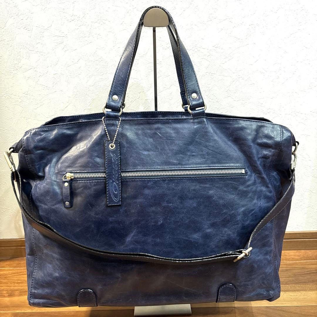 【美品☆大容量】creed クリード 2way ボストンバッグ レザー 本革製