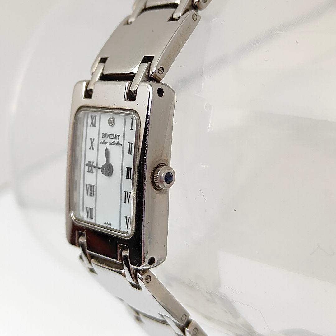 稼働品 BENTLEY　銀製925 レディース腕時計 造幣局刻印 電池交換済