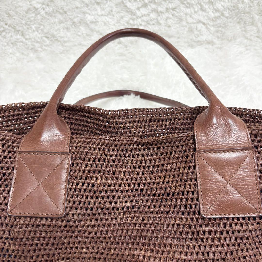 ヘレンカミンスキー ラフィア　トートバッグ　レザー VIENNA