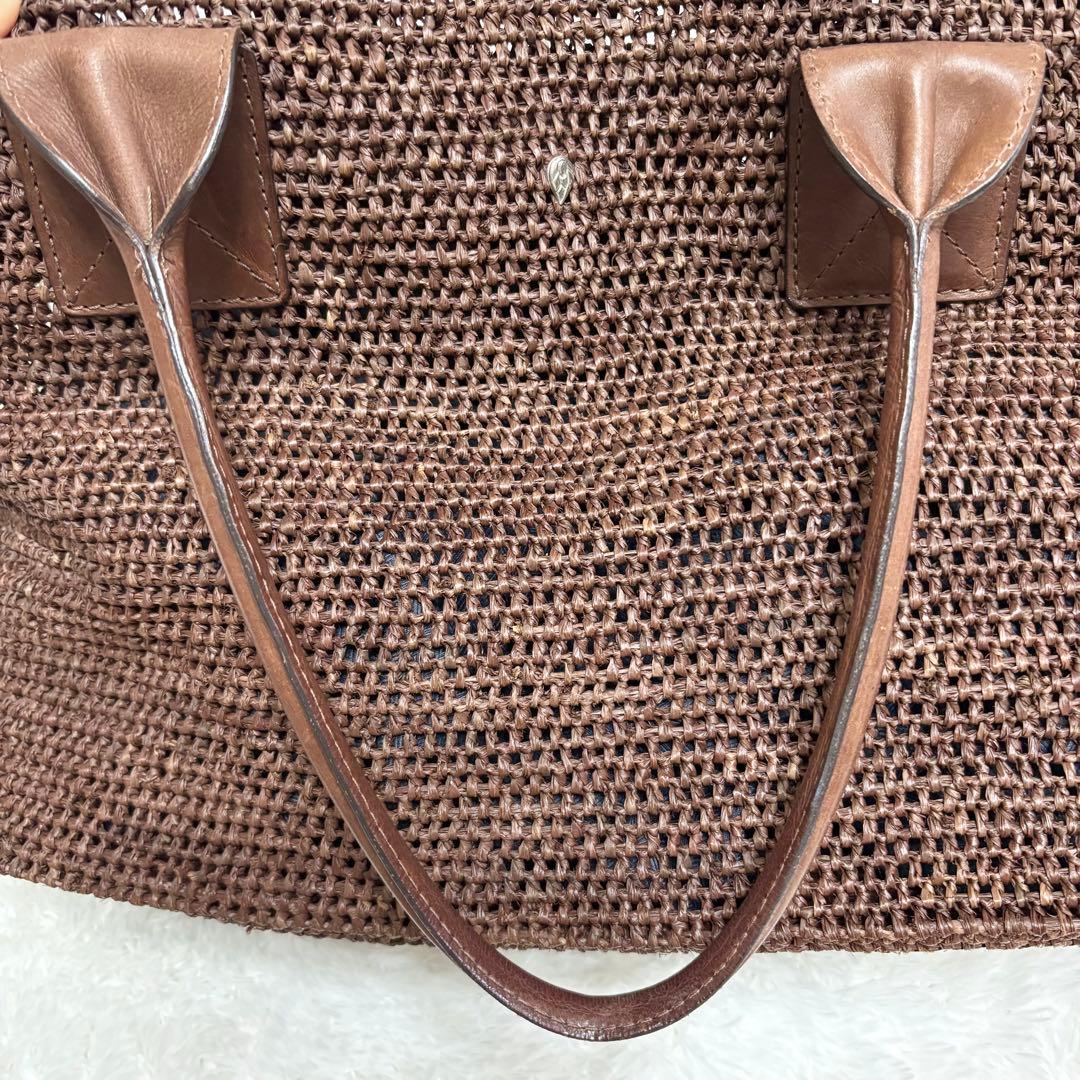 ヘレンカミンスキー ラフィア　トートバッグ　レザー VIENNA