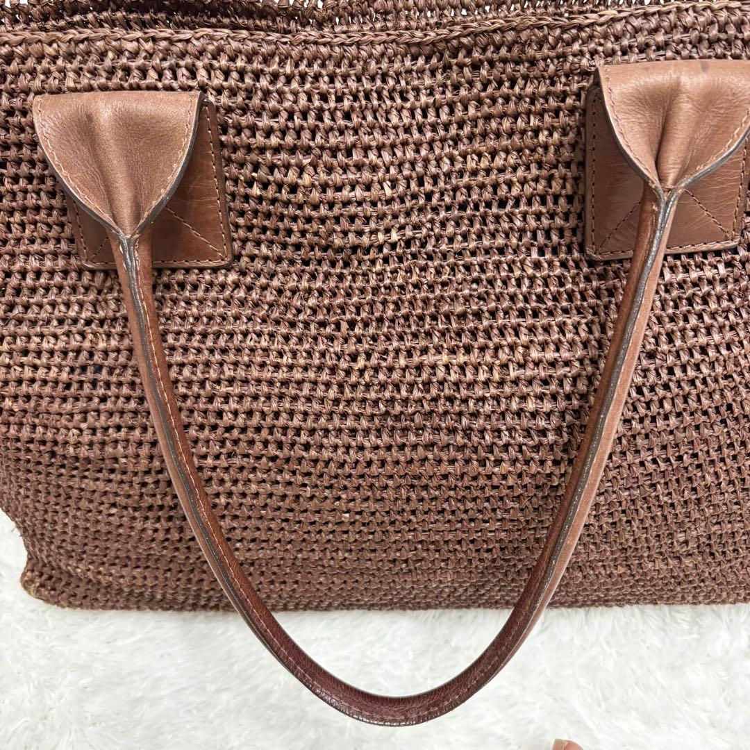 ヘレンカミンスキー ラフィア　トートバッグ　レザー VIENNA