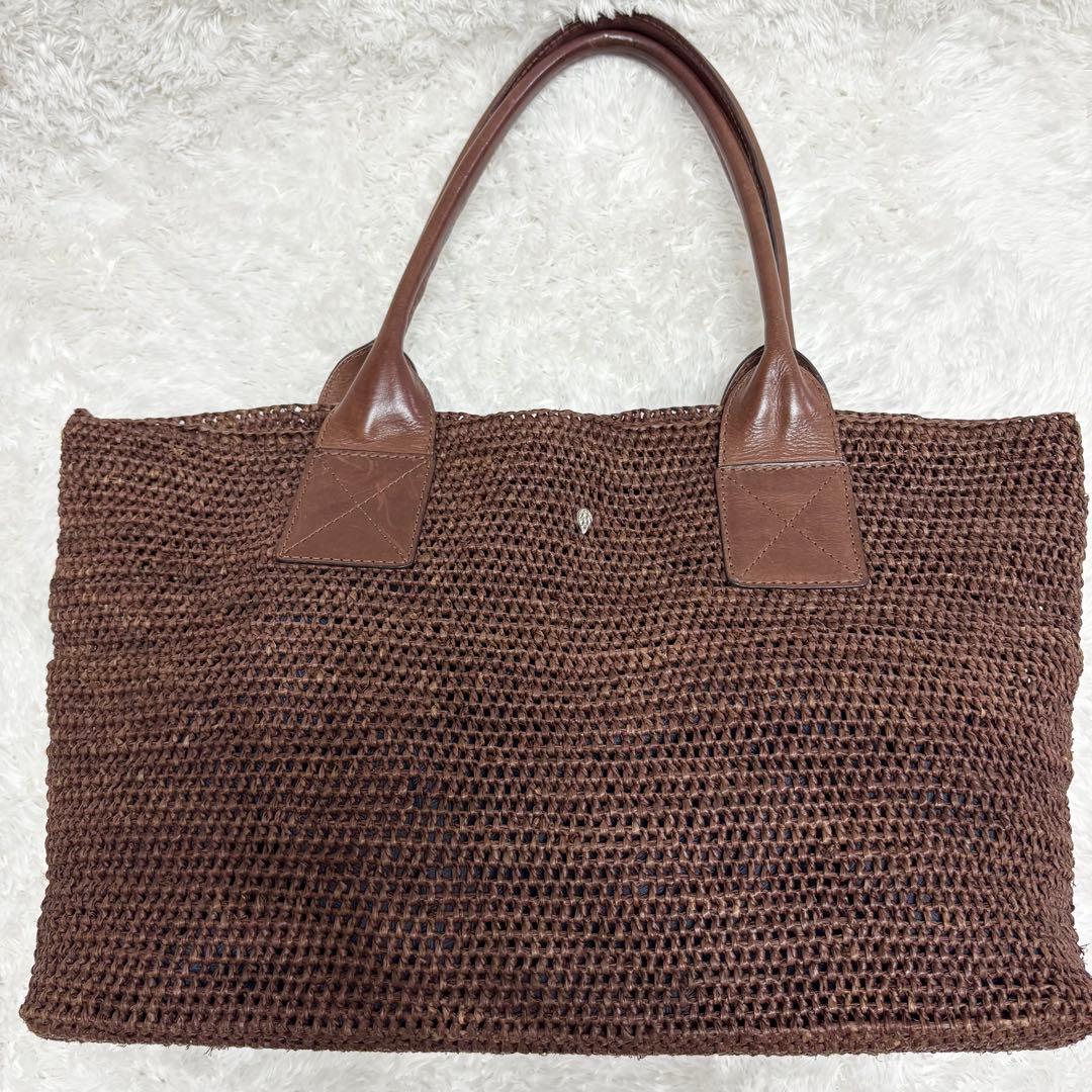 ヘレンカミンスキー ラフィア　トートバッグ　レザー VIENNA